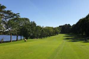 The final tee of the sao Paulo Clube de Campo golf course.