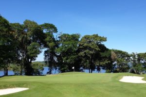 Short game of hole 17 of the Sao Paulo Clube de Campo golf course.