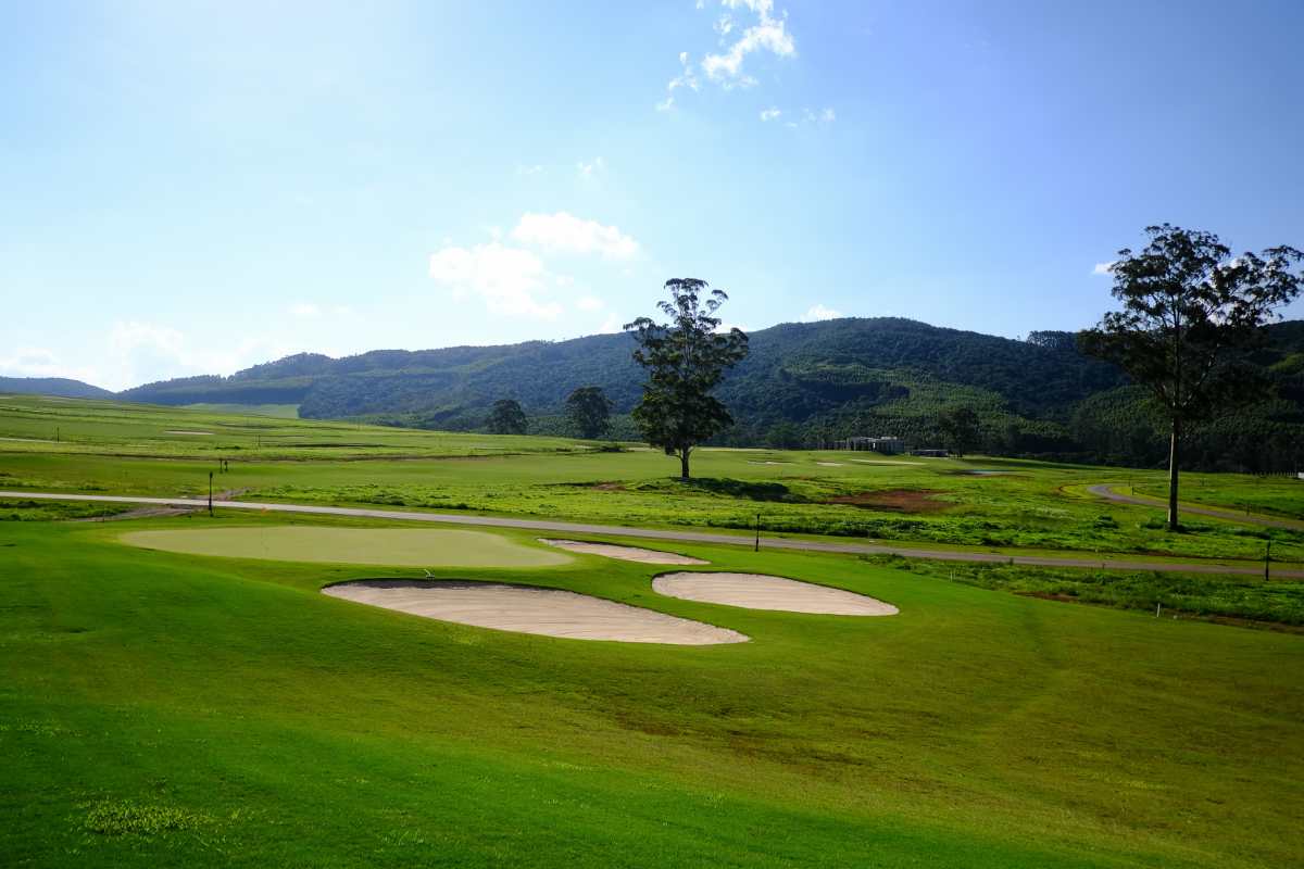 View of the golf course of the Serra Altas Residence & Golf in Pocos de Caldas