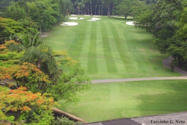 The first hole of the Sao Paulo golf club.