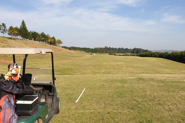 A big driving range at the imperial golf club in Braganca Paulista