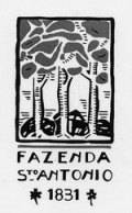 Logo of the Fazenda Santo Antonio golf club in the state of Sao Paulo.