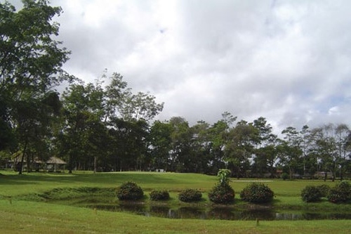 View on the course of the Amazon Country golf club in Belem.