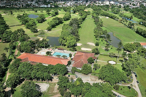Golf course of the Caxanga Country Golf club in Pernambuco in the state of Recife.