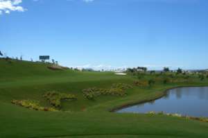 Lake of the golf course of the Costao golf club in Florianopolis.