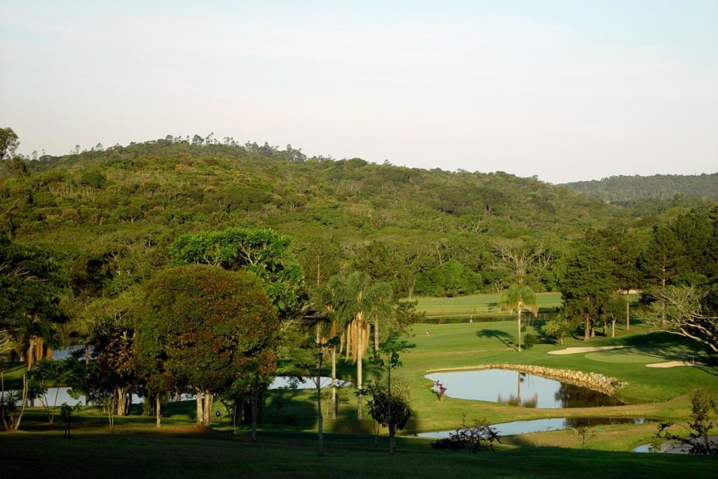 View on the golf course of the Guarapiranga Golf Club.