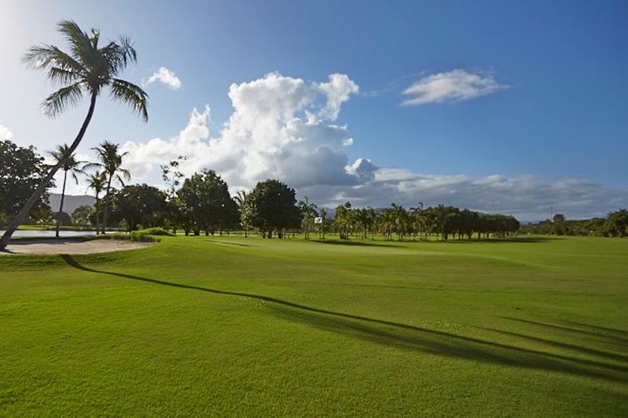 Fast game of the golf course of the Guaruja Island Golf Club.