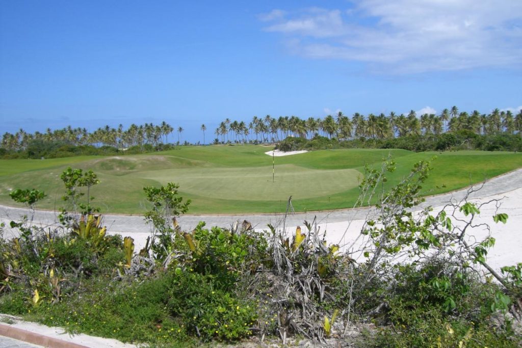Green of the course of the Iberostar Praia Forte golf club.