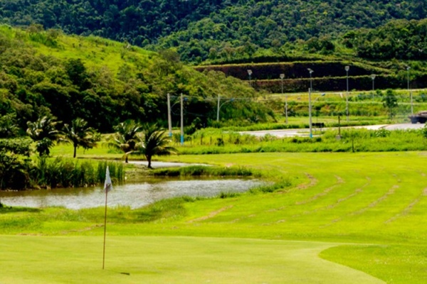 View at the course of the Japeri golf club in Rio de Janeiro.