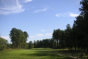 Fairway of the golf course of the Golden Lake golf club in Riacho Grande.