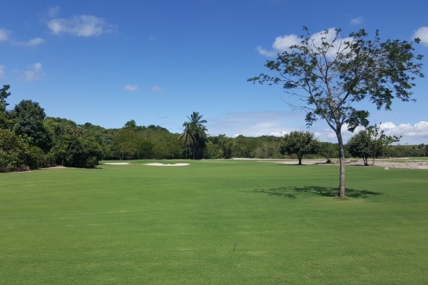View at the golf course of the Riserva Alhandra golf club in Paraiba.