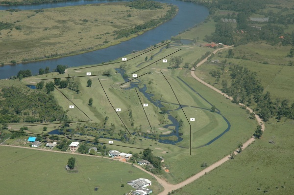 Golf course of the Torres Sao Domingo golf club.