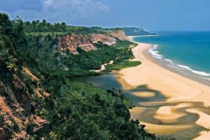 Beach-view from the golf course of the Terravista golf club in Trancoso.