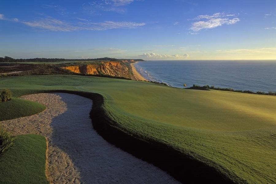 Oceanview of the golf course of the Terravista golf club in Trancoso.