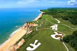 Overview on the course of the Terravista golf club in Trancoso.